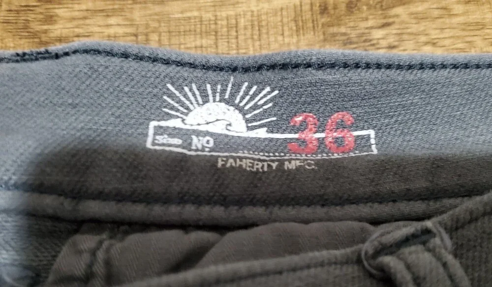 Faherty Shorts Mens 36 Gray All Day Chino Stretch